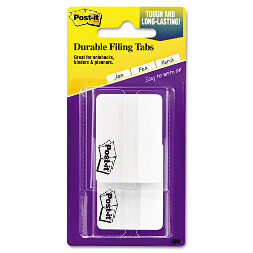Post-it® Tabs, Lined, 1/5-Cut Tabs, White, 2