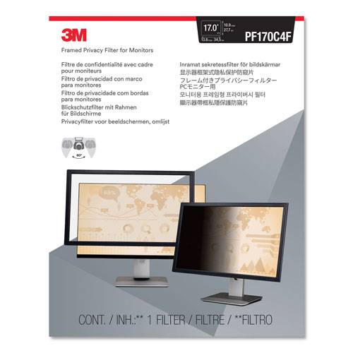 3M Framed Desktop Monitor Privacy Filter for 15