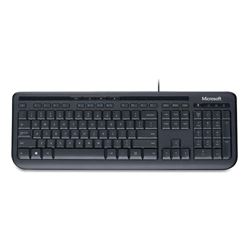 Microsoft 600 Wired Gaming Keyboard, 104 Keys, Black