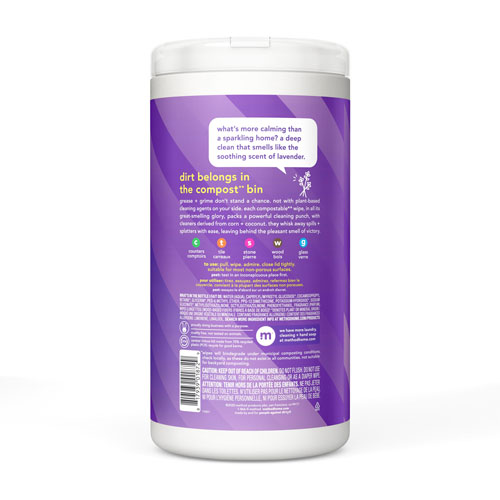 Method Products All-purpose Cleaning Wipes - Wipe - French Lavender Scent - 70 / Tub