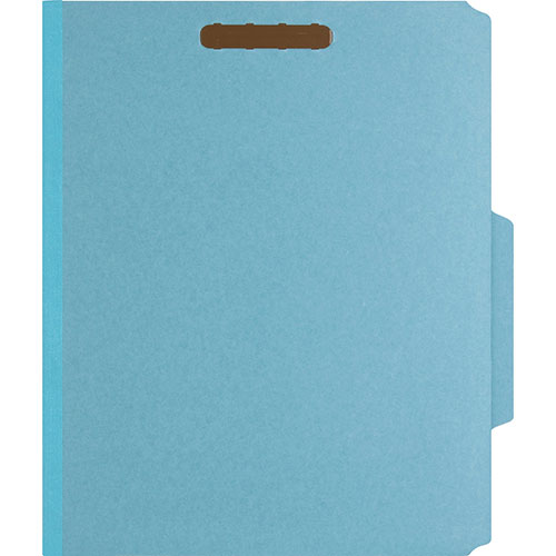 Nature Saver Classification Folders, w/ Fasteners, 1 Dividers, Letter, 10/Box, Beige