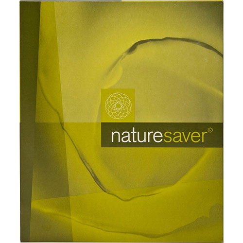 Nature Saver Classification Folders, w/ Fasteners, 1 Dvdr, Letter, 10/Box, Green