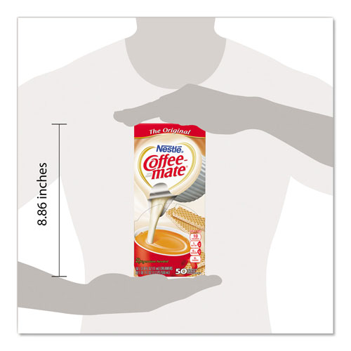 Coffee-Mate® Liquid Coffee Creamer, Original, 0.38 oz Mini Cups, 50/Box, 4 Boxes/Carton, 200 Total/Carton