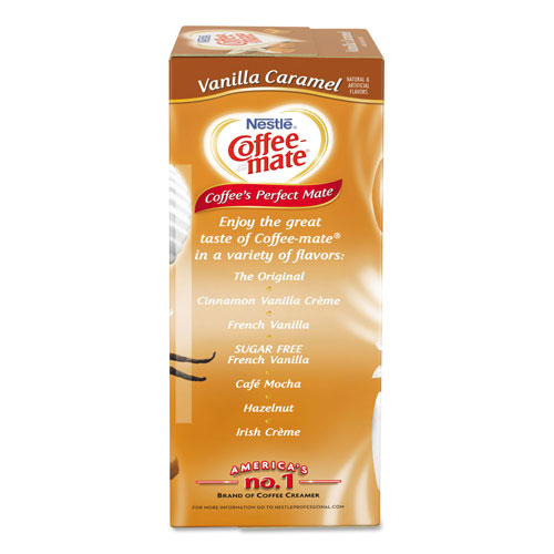 Coffee-Mate® Liquid Coffee Creamer, Vanilla Caramel, 0.38 oz Mini Cups, 50/Box, 4 Boxes/Carton, 200 Total/Carton