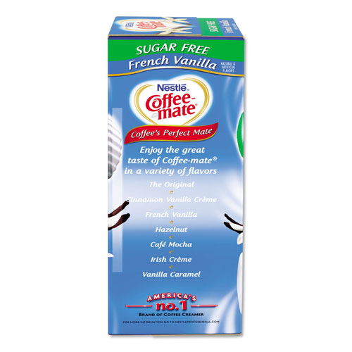 Coffee-Mate® Liquid Coffee Creamer, Sugar-Free French Vanilla, 0.38 oz Mini Cups, 50/Box