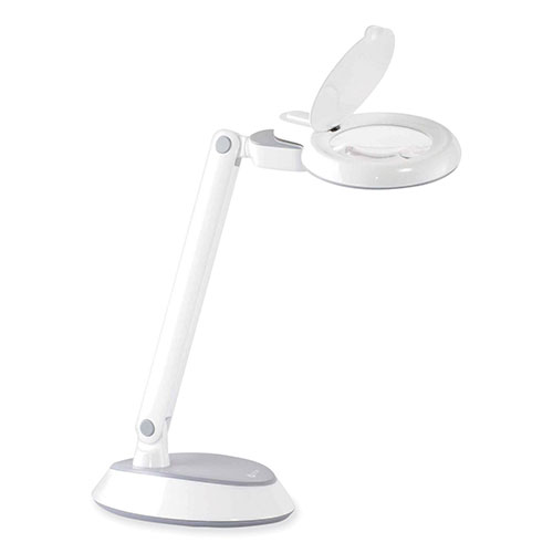 OttLite Space-Saving LED Magnifier Desk Lamp, 14