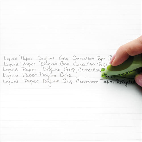 Papermate® DryLine Grip Correction Tape, Recycled Dispenser, 1/5