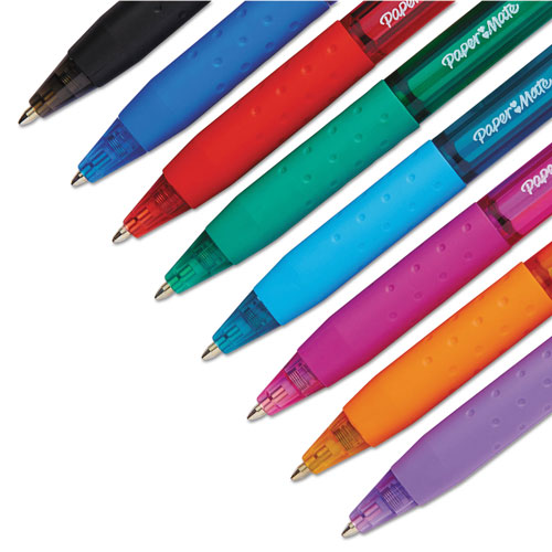 Papermate® InkJoy 300 RT Retractable Ballpoint Pen, 1mm, Assorted Ink/Barrel, 8/Pack