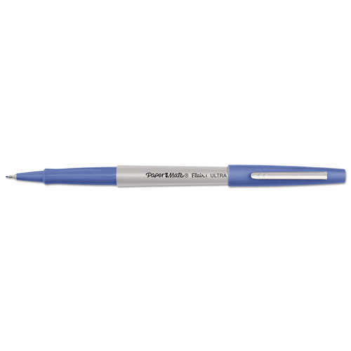 Papermate® Flair Felt Tip Stick Marker Pen, 0.4mm, Assorted Ink, Gray Barrel, 16/Pack