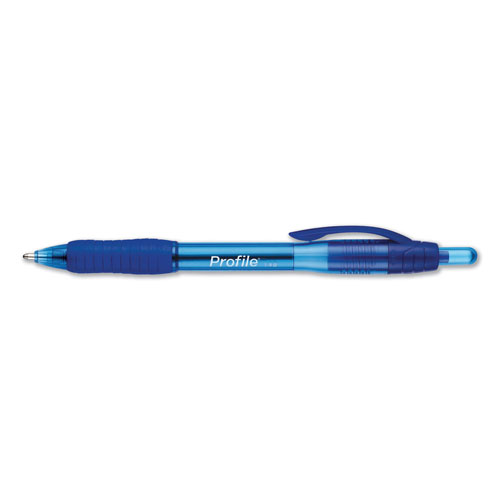 Papermate® Profile Retractable Ballpoint Pen, Bold 1.4 mm, Blue Ink/Barrel, 36/Pack