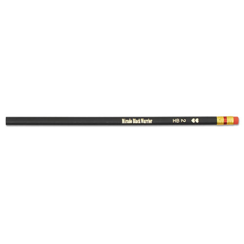 Papermate® Mirado Black Warrior Pencil, HB (#2), Black Lead, Black Matte Barrel, Dozen
