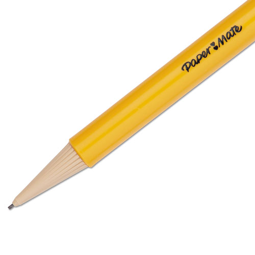Papermate® Sharpwriter Mechanical Pencil, 0.7 mm, HB (#2.5), Black Lead, Classic Yellow Barrel, Dozen