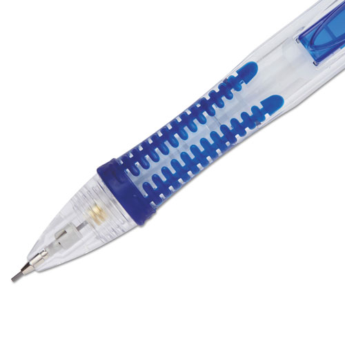 Papermate® Clear Point Mechanical Pencil, 0.7 mm, HB (#2.5), Black Lead, Blue Barrel
