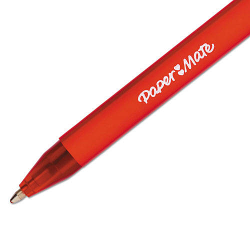 Papermate® ComfortMate Ballpoint Retractable Pen, Red Ink, Medium, Dozen