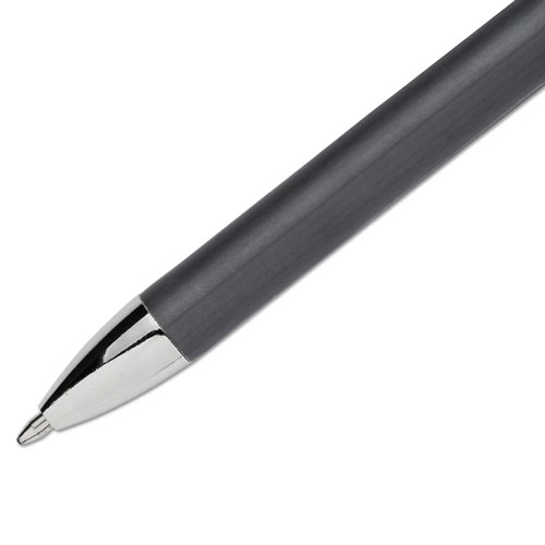 Papermate® FlexGrip Elite Stick Ballpoint Pen, Medium 1mm, Black Ink/Barrel, Dozen
