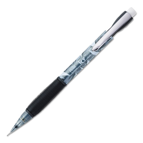 Pentel Icy Mechanical Pencil, 0.5 mm, HB (#2.5), Black Lead, Transparent Smoke Barrel, Dozen