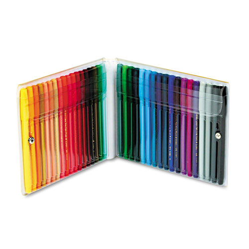 Pentel 36-Color Pen Set, Fine Bullet Tip, Assorted Colors, 36/Set