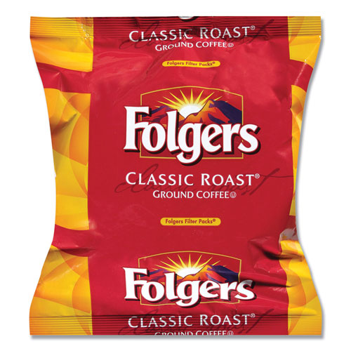 Folgers Coffee Filter Packs, Classic Roast, .9oz, 160/Carton