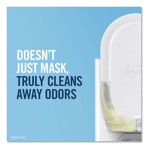 Febreze Plug in Air Freshener and Odor Eliminator, Linen & Sky Scent, Pack, 1 Refill