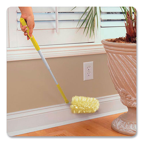 Swiffer Heavy Duty Duster Starter Kit, Handle Extends to 3 ft, 1 Handle with 12 Duster Refills