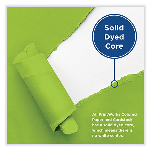 Printworks™ Professional Color Cardstock, 65 lb Cover Weight, 8.5 x 11, Emerald Green, 250/Ream