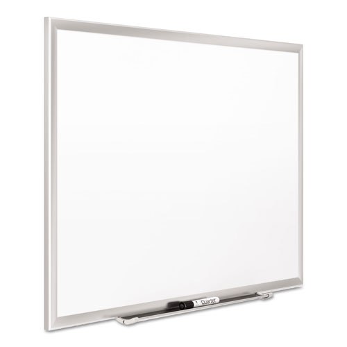 Quartet® Classic Series Porcelain Magnetic Board, 48 x 36, White, Silver Alum. Frame