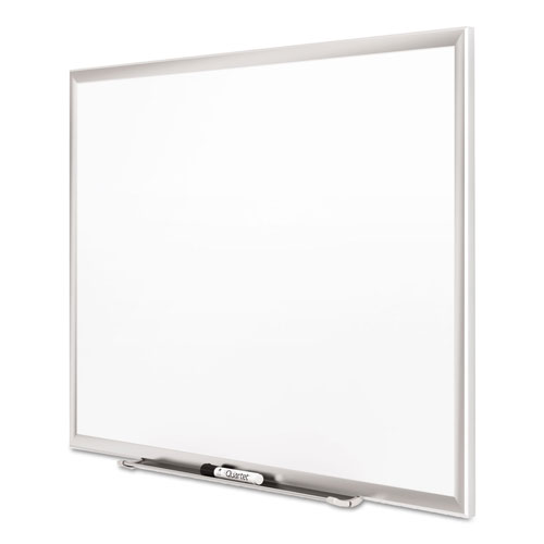 Quartet® Classic Series Porcelain Magnetic Board, 48 x 36, White, Silver Alum. Frame