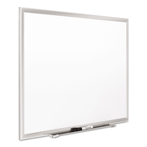 Quartet® Classic Series Porcelain Magnetic Board, 60 x 36, White, Silver Aluminum Frame
