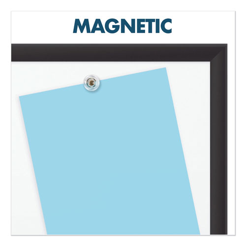 Quartet® Classic Porcelain Magnetic Whiteboard, 72 x 48, Black Aluminum Frame