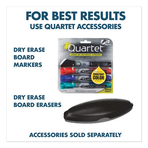 Quartet® Classic Series Porcelain Magnetic Board, 72 x 48, White, Silver Aluminum Frame