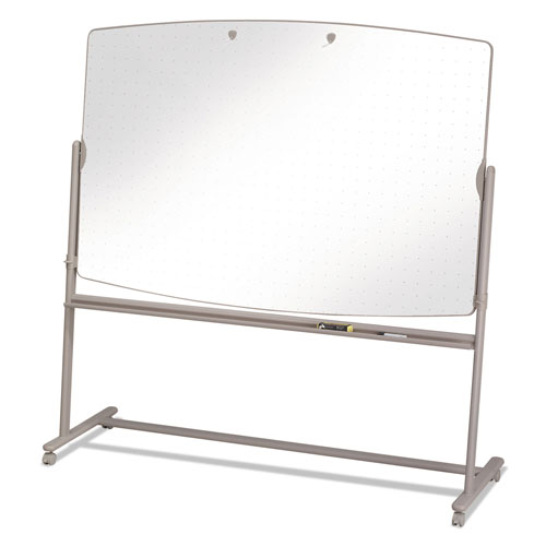 Quartet® Total Erase Reversible Mobile Easel, 72 x 48, White Surface, Neutral Frame