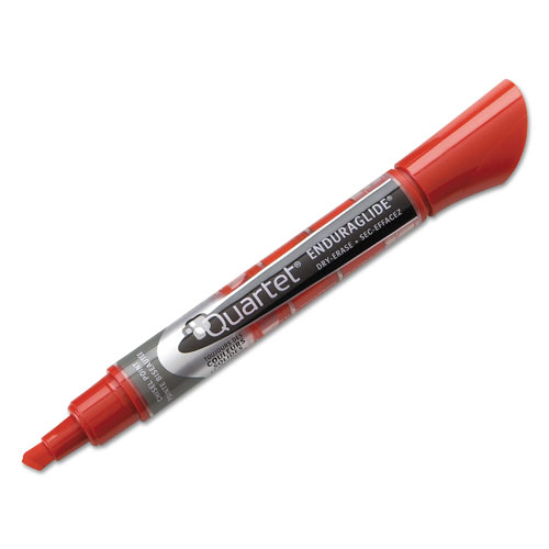 Quartet® EnduraGlide Dry Erase Marker, Broad Chisel Tip, Assorted Colors, 4/Set