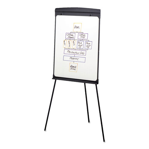 Quartet® Magnetic Dry Erase Easel, 27 x 35, White Surface, Graphite Frame