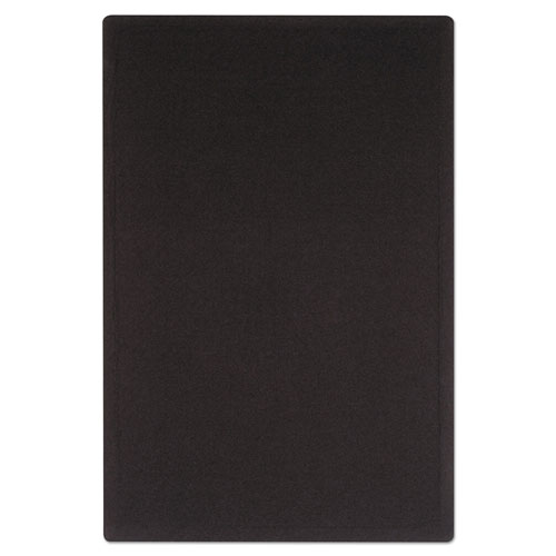 Quartet® Oval Office Fabric Bulletin Board, 48 x 36, Black