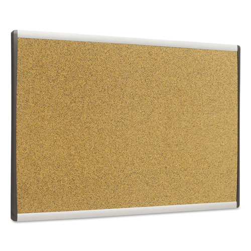 Quartet® ARC Frame Cork Cubicle Board, 18 x 30, Tan, Aluminum Frame