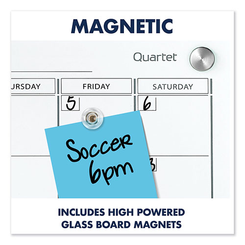 Quartet® Infinity Magnetic Glass Calendar Board, 36 x 24