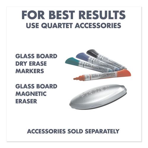 Quartet® Glass Dry Erase Desktop Computer Pad, 18 x 6, White