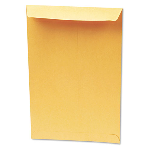 Quality Park Redi-Seal Catalog Envelope, #15, Cheese Blade Flap, Redi-Seal Closure, 10 x 15, Brown Kraft, 250/Box