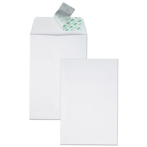 Quality Park Redi-Strip Catalog Envelope, #1, Cheese Blade Flap, Redi-Strip Closure, 6 x 9, White, 100/Box