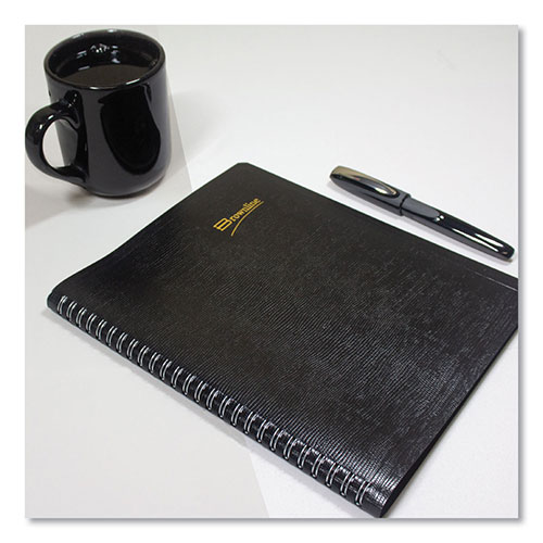Brownline Essential Collection 14-Month Ruled Monthly Planner, 8.88 x 7.13, Black Cover, 14-Month (Dec to Jan): 2023 to 2025