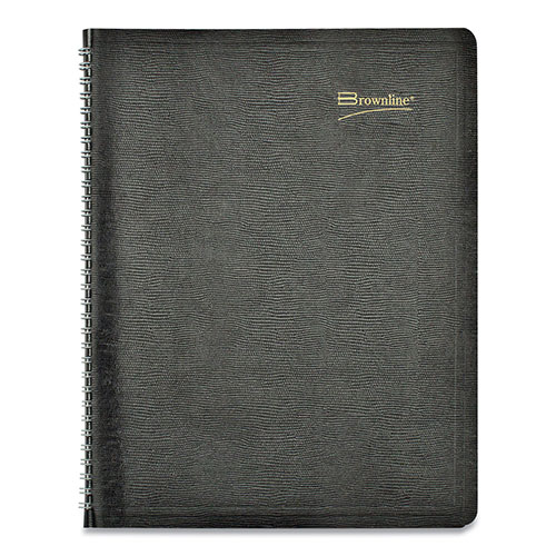 Brownline Essential Collection 14-Month Ruled Monthly Planner, 11 x 8.5, Black Cover, 14-Month (Dec to Jan): 2023 to 2025