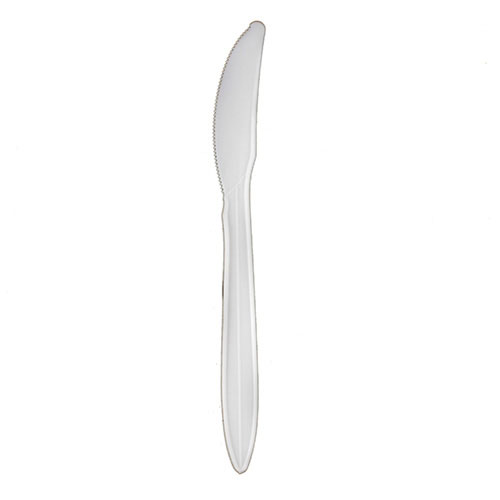 ReStockIt Heavyweight Polystyrene Knife - White, 6.38", 1000 per Case