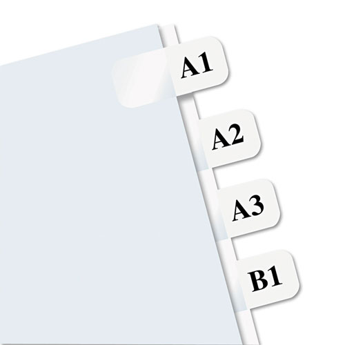 Redi-Tag/B. Thomas Enterprises Laser Printable Index Tabs, 1/12-Cut Tabs, White, 0.44
