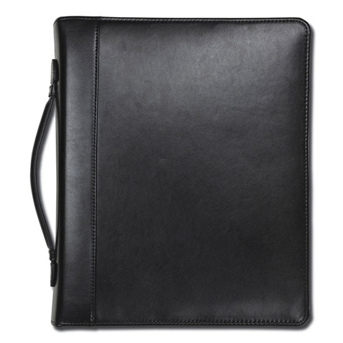 Samsill Leather Multi-Ring Zippered Portfolio, Two-Part, 1