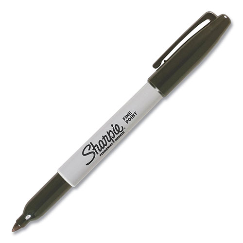 Sharpie® Fine Bullet Tip Permanent Marker, Black, Dozen