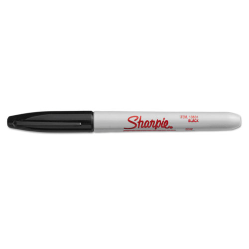 Sharpie® Industrial Permanent Marker, Fine Bullet Tip, Black