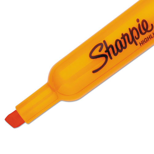 Sharpie® Tank Style Highlighters, Chisel Tip, Orange, Dozen