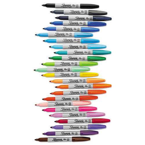 Sharpie® Fine Tip Permanent Marker, Assorted Colors, 24/Pack
