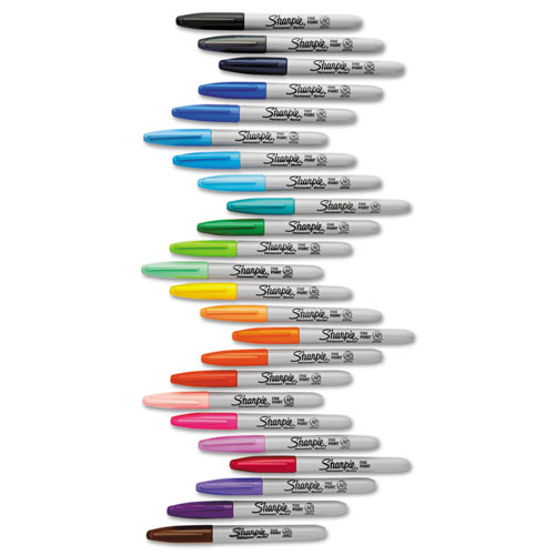 Sharpie® Fine Tip Permanent Marker, Assorted Colors, 24/Pack