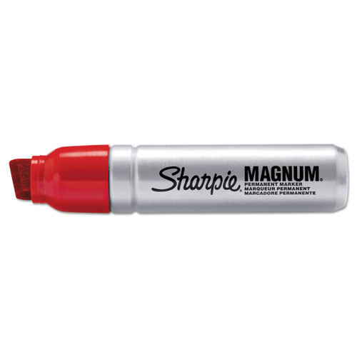 Sharpie® Magnum Permanent Marker, Broad Chisel Tip, Red